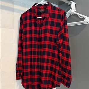 Red and Black Plaid women’s Shirt